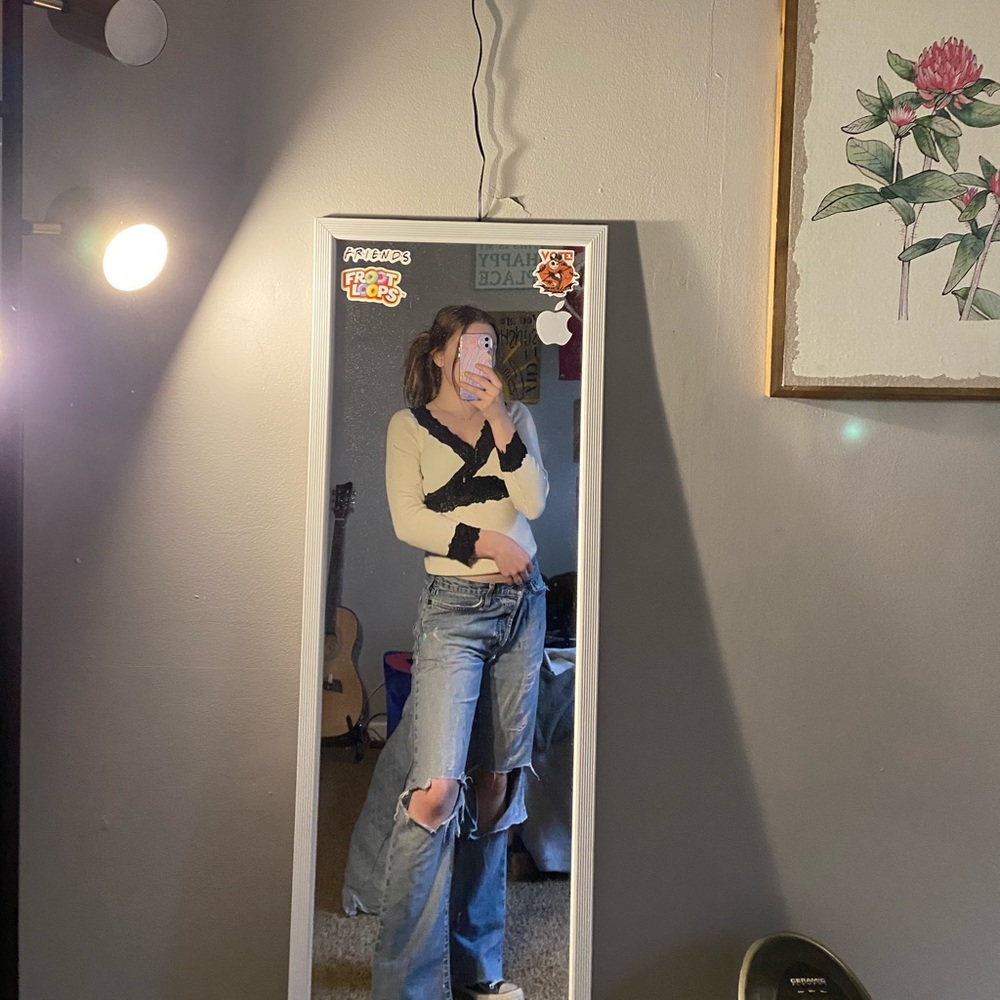 White & Black bebe shirt